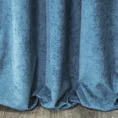Zasłona z miękkiej szenilowej tkaniny jednokolorowa - 140 x 270 cm - turkusowy 3