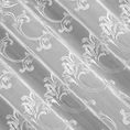 Tkanina firanowa matowa zdobiona na całej powierzchni roślinnym ornamentem - 280 cm - biały 5