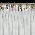 Zasłona ARLETA z miękkiej tkaniny z kwiatowym nadrukiem - 140 x 270 cm - biały 11