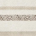 Ręcznik TESSA z bordiurą w cętki inspirowany dziką naturą - 30 x 50 cm - kremowy 2