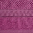 EUROFIRANY CLASSIC Puszysty ręcznik JESSI z fakturą wytłaczanej krateczki i welurową bordiurą - 50 x 90 cm - amarantowy 2