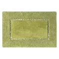 Miękki bawełniany dywanik CHIC zdobiony kryształkami - 75 x 150 cm - oliwkowy 2