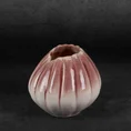 Wazon ceramiczny EVITA z efektem ombre - ∅ 19 x 18 cm - kremowy 1