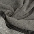 Ręcznik MARIT z ozdobną bordiurą z drobnym żakardowym wzorem - 70 x 140 cm - grafitowy 5