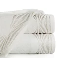 DIVA LINE Ręcznik SALLY w kolorze kremowym, z żakardową bordiurą z połyskiem - 70 x 140 cm - kremowy 1