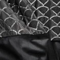 Zasłona MARGOT z welwetu z ozdobnym pasem zdobionym haftem oraz lśniącymi cekinami - 140 x 250 cm - czarny 6