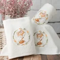 Ręcznik BABY z haftowaną aplikacją z liskiem - 50 x 90 cm - biały 4