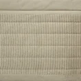 EUROFIRANY PREMIUM welwetowa narzuta zdobiona aplikacją z błyszczącymi pasami z nicią lureksową przeszywana metodą tradycyjną - 220 x 240 cm - beżowy 5