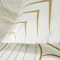 LIMITED COLLECTION Pościel BLANCA 4  makosatyny bawełnianej łącząca motywy geometryczne i botaniczne MAGIA BIELI - 160 x 200 cm - biały 14