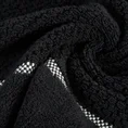 EUROFIRANY PREMIUM Ręcznik CALEB z bawełny frotte o strukturze drobnej krateczki - 50 x 90 cm - czarny 5