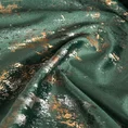 Zasłona TAMI z welwetu zdobiona błyszczącym nadrukiem - 140 x 250 cm - ciemnozielony 8