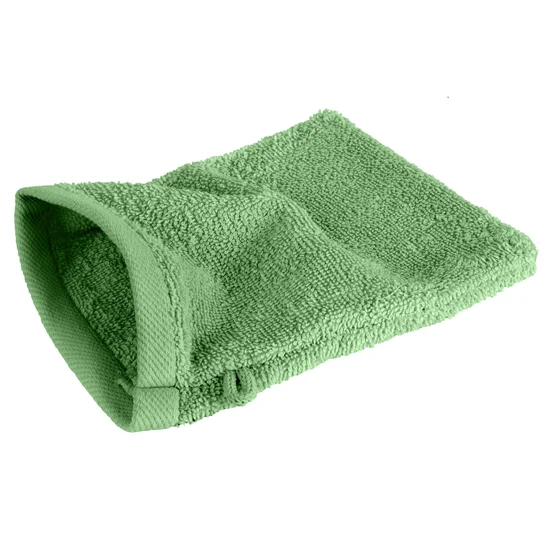 Myjka do ciała 16x21 cm bawełniana kolor zielony 400 g/m2 GŁDAKI 1 - 16 x 21 cm - zielony