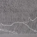 Ręcznik METALIC z  żakardową bordiurą z motywem liści bananowca wykonanym srebrną nicią - 70 x 140 cm - stalowy 2