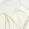 LIMITED COLLECTION Pościel BLANCA 6 z makosatyny bawełnianej łącząca motywy geometryczne i botaniczne MAGIA BIELI - 220 x 200 cm - biały 5