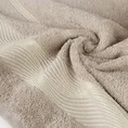 EUROFIRANY CLASSIC Ręcznik SYLWIA 2 z żakardową bordiurą z falującym wzorem - 50 x 90 cm - beżowy 5