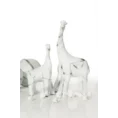 Figurka dekoracyjna żyrafa w stylu shabby chic o przecieranych brzegach - 9 x 5 x 17 cm - biały 2