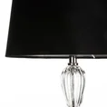 Lampa stołowa REMI z kryształową podstawą i matowym abażurem - 25 x 35 x 82 cm - czarny 3