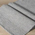 Bieżnik LIZZY z tkaniny bawełnianej ze strukturalnym wzorem - 40 x 140 cm - srebrny 1