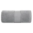 Ręcznik LIANA z bawełny z żakardową bordiurą przetykaną srebrną nitką - 30 x 50 cm - srebrny 3