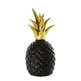 Figurka ceramiczna PINA czarno-złoty ananas - ∅ 10 x 22 cm - czarny 1