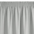 Zasłona gotowa RITA z gładkiej tkaniny - 140 x 175 cm - stalowy 4