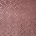 DESIGN 91 Zasłona zaciemniająca MOLY z welwetu ze srebrnym geometrycznym nadrukiem - 140 x 250 cm - różowy 7