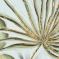 Obraz NATURE ręcznie malowane na płótnie egzotyczne liście - 60 x 60 cm - jasnozielony 2