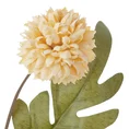 CHRYZANTEMA  kwiat sztuczny dekoracyjny z płatkami z jedwabistej tkaniny - 52 cm - pomarańczowy 2