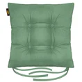 ADORE dwustronna welurowa poduszka siedziskowa na krzesło z czterema pikowaniami, gramatura 195 g/m2 - 40 x 40 x 8 cm - miętowy 2