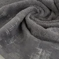 DIVA LINE Ręcznik LEYA z żakardową bordiurą z nowoczesnym srebrnym wzorem - 50 x 90 cm - stalowy 5