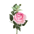 RÓŻA kwiat sztuczny dekoracyjny - ∅ 8 x 40 cm - różowy 1