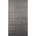 Zasłona ARETA z welwetu z cieniowanym srebrno-złotym wzorem w stylu boho - 140 x 250 cm - stalowy 9