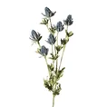 OSET POLNY kwiat sztuczny dekoracyjny z tkaniny - dł. 84 cm dł. kwiat 5 cm - niebieski 1