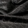 Zasłona z matowego welwetu z listwą z wytłaczanym motywem krokodylej skóry - 140 x 270 cm - czarny 10