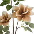 MAGNOLIA sztuczny kwiat dekoracyjny z plastycznej pianki foamirian - ∅ 14 x 68 cm - beżowy 2
