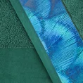 EWA MINGE Komplet ręczników CAMILA w eleganckim opakowaniu, idealne na prezent - 2 szt. 70 x 140 cm - butelkowy zielony 2