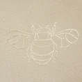 Koc STELA miękki i miły w dotyku z błyszczącym nadrukiem z motywem pszczoły - 150 x 200 cm - kremowy 2
