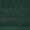 Ręcznik ALINE klasyczny z bordiurą w formie tkanych paseczków - 30 x 50 cm - zielony 2