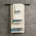 EVA MINGE Komplet ręczników EVA 3 w eleganckim opakowaniu, idealne na prezent - 46 x 36 x 7 cm - kremowy 3