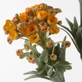 WERBENA kwiat sztuczny dekoracyjny z płatkami z jedwabistej tkaniny - ∅ 7 x 77 cm - pomarańczowy 2