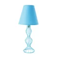 Lampa dekoracyjna MARTA na metalowej podstawie turkusowa - ∅ 20 x 44 cm - turkusowy 1