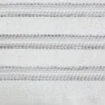 Ręcznik z bordiurą w pasy - 70 x 140 cm - biały 2
