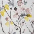 DESIGN 91 Zasłona zdobiona kwiatowym nadrukiem w rustykalnym stylu - 140 x 250 cm - biały 9