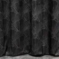 PIERRE CARDIN zasłona welwetowa GOJA z błyszczącym nadrukiem w formie liści miłorzębu - 140 x 250 cm - czarny 3