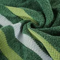 EUROFIRANY CLASSIC Ręcznik bawełniany GRACJA z ozdobną bordiurą w pasy - 50 x 90 cm - butelkowy zielony 5