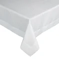 DIVA LINE Obrus jednokolorowy z tkaniny z połyskiem obszyty szeroką kantą - 150 x 260 cm - biały 3