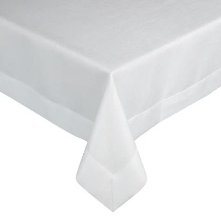 DIVA LINE Obrus jednokolorowy z tkaniny z połyskiem obszyty szeroką kantą DIVA LINE Obrus jednokolorowy z tkaniny z połyskiem obszyty szeroką kantą - 160 x 400 cm