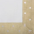 Obrus MERY z ozdobną kryzą w groszki - 85 x 85 cm - biały 2