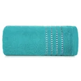 Ręcznik bawełniany FIORE z ozdobnym stebnowaniem - 50 x 90 cm - jasnoturkusowy 3