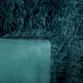 Narzuta LETTIE z miękkiego i przyjemnego w dotyku ekologicznego futerka z długim włosem - 170 x 210 cm - ciemnoturkusowy 4